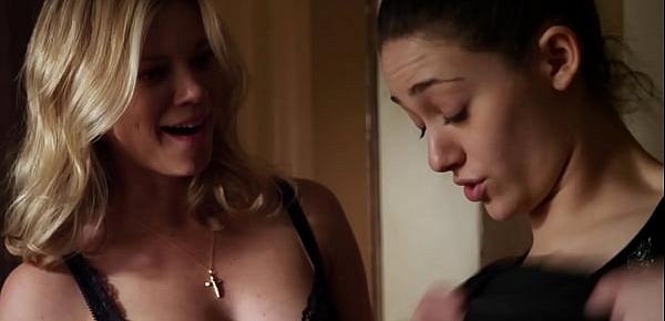  Emmy Rossum - Topless while changing clothes in Shameless Scene - (uploaded by celebeclipse.com)
